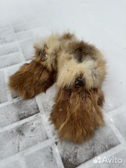 Чуни женские из меха