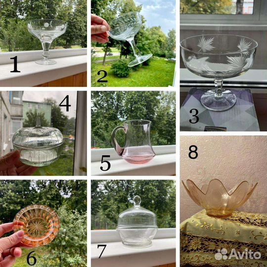 Вазы для фруктов. Розетки для варенья. Сахарницы