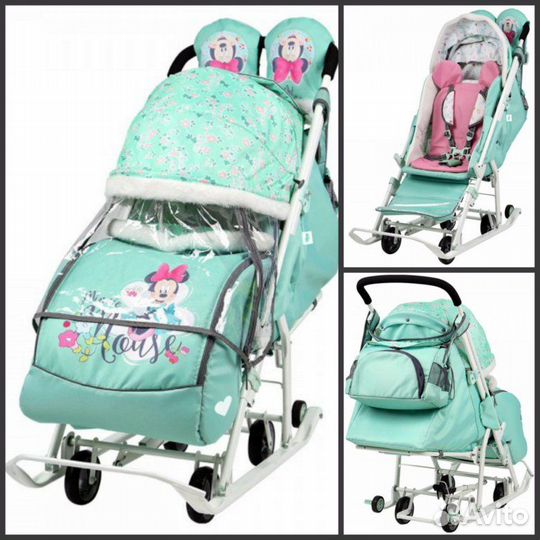 Детские санки с колесами