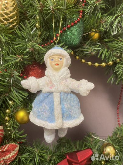 Ватные елочные игрушки