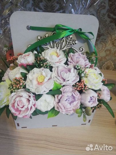 Красивый букет из мыла