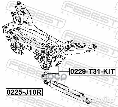 Болт с эксцентриком (ремкомплект) nissan qashqa