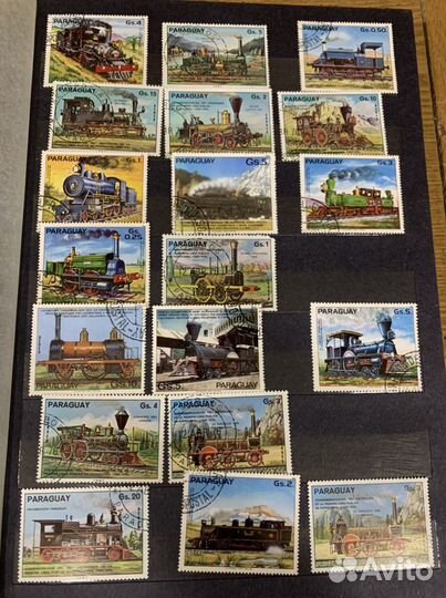 Альбом с марками паровозы локомотивы