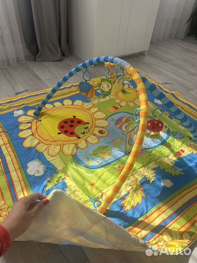 Развивающий коврик с бортиками
