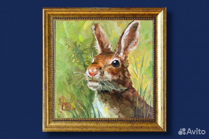 Картина маслом Заяц