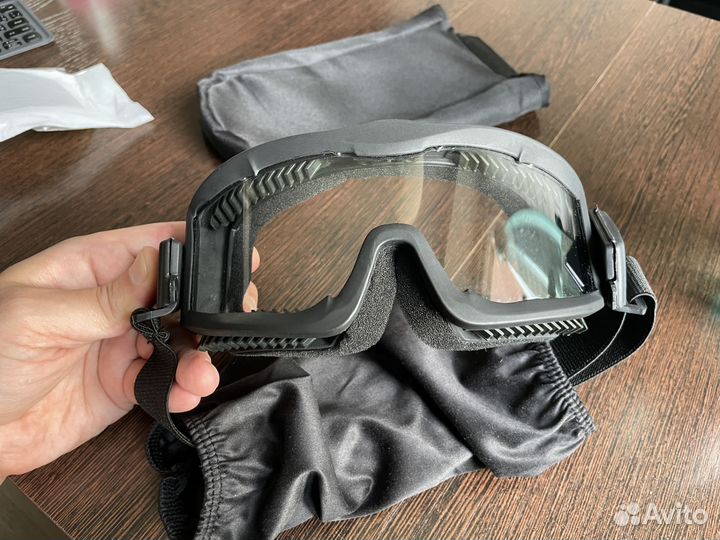 Защитные очки Гром Deluxe, 3 сменные линзы (Black)