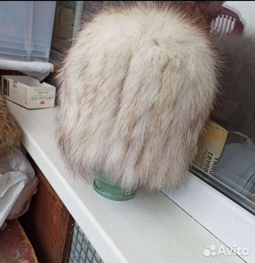 Шапка енот, песец