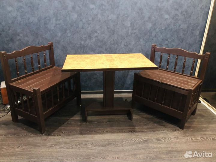 Комплект мебели из дерева, винтаж