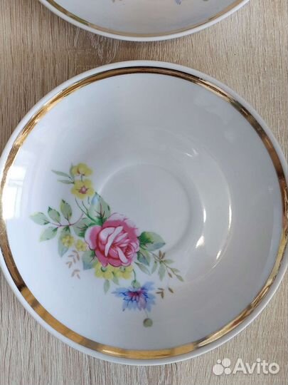 Чайно-кофейный сервиз Дулево Роза