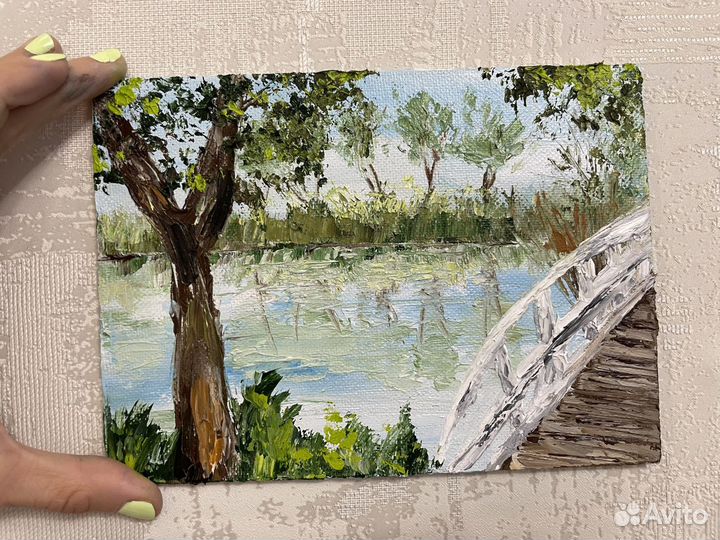 Картина маслом на холсте пейзаж