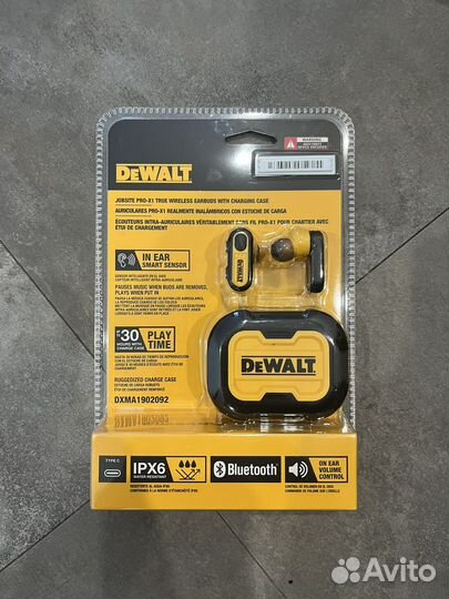 Bluetooth Наушники dewalt