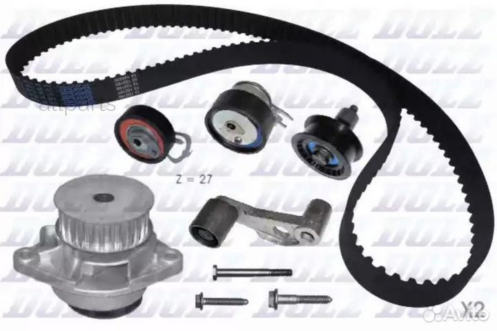 Dolz KD035 Комплект грм с водяной помпой (помпа 2