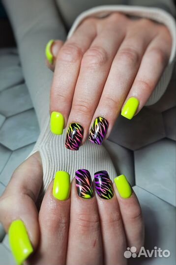 Маникюр, покрытие гель лак, наращивание ногтей