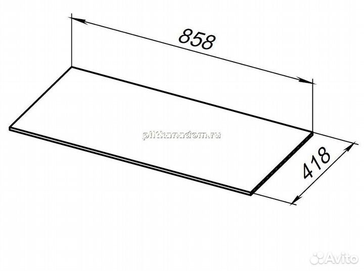 Allen Brau Liberty 1.330012.G-S Столешница для мебели, серая структ