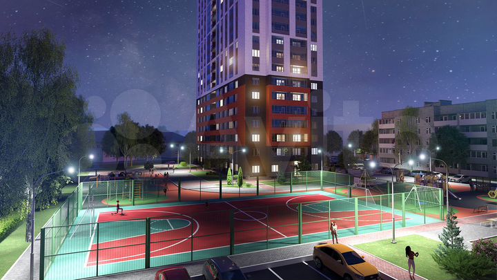 2-к. квартира, 55,4 м², 24/26 эт.