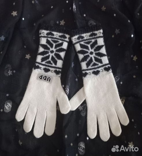 Перчатки удлиненные шерстяные, Италия