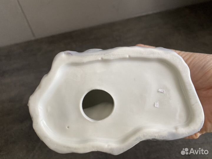 Статуэтка слоненок, керамика, белый