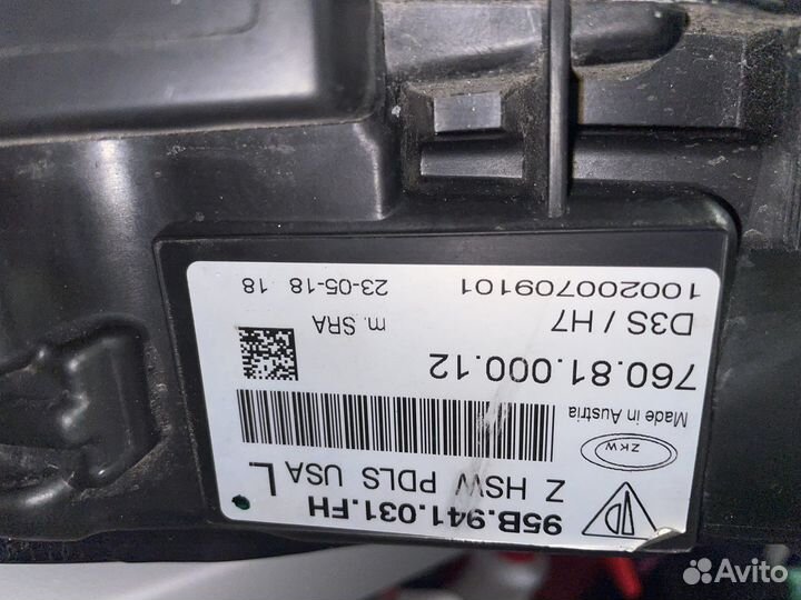 Фара передняя левая porsche macan