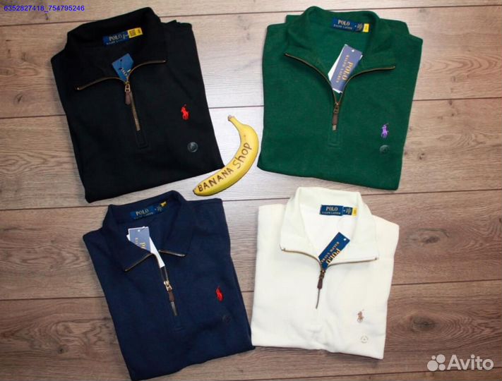 Polo Ralph Lauren джемпер полузамок черный (Арт.86371)