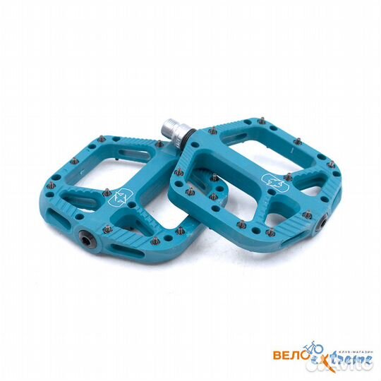 Педали Oxford 2023 Loam 20 Nylon Flat Pedals Blue