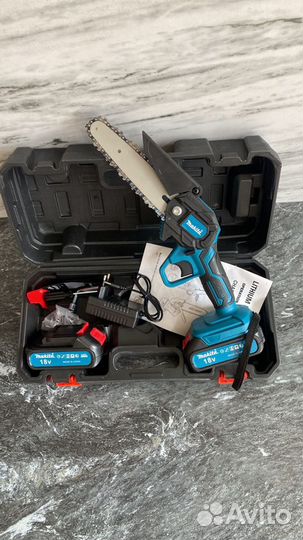 Мини аккумуляторная цепная пила Makita 18v