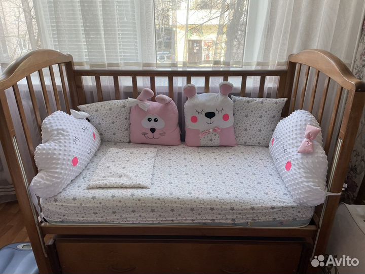 Бортики в детскую кроватку