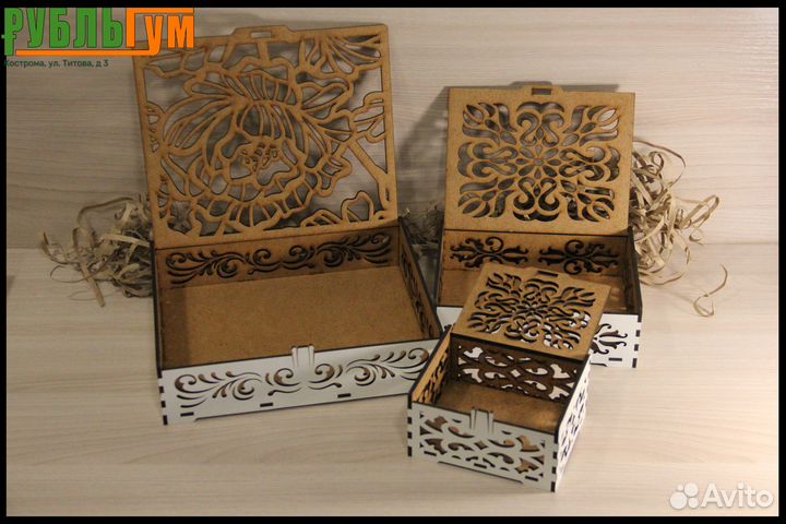 Резная подарочная коробка