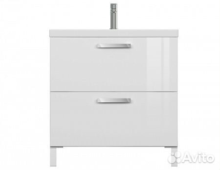 Тумба с раковиной Cersanit melar 80 белая раковин