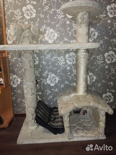 Когтеточка домик для кошки бу