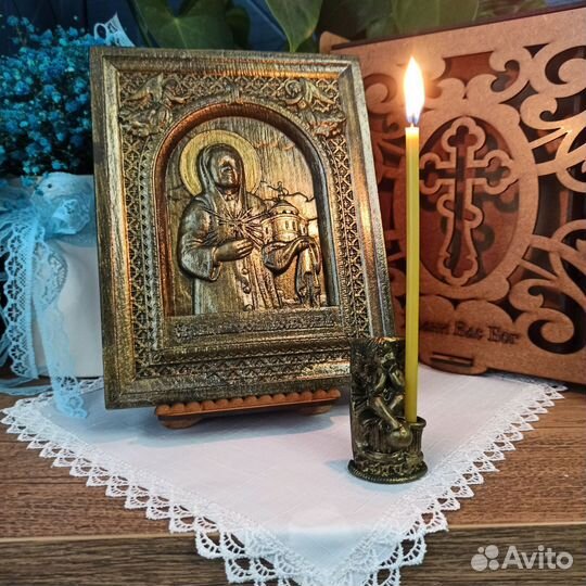 Икона Матрона Московская подарочный комплект