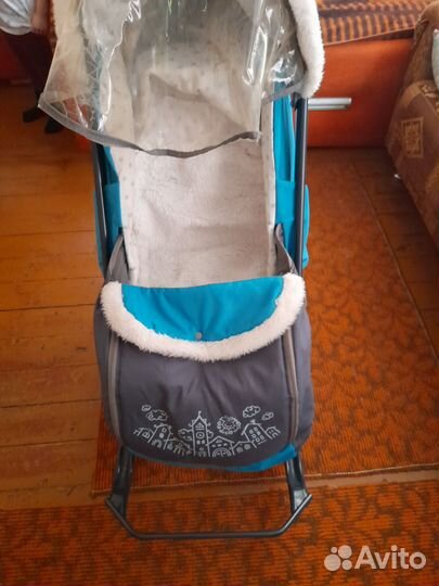 Детские санки коляска ника 7 -1