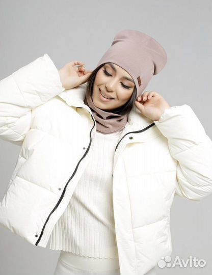 Комплект шапка и снуд