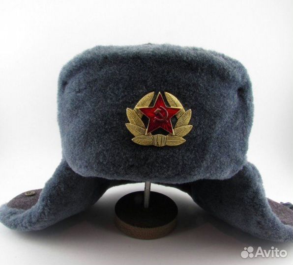 Шапка ушанка солдатская