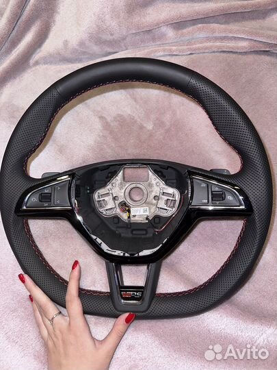 Руль Skoda RS оригинальный с подогревом