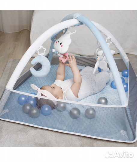 Развивающий коврик с сеткой Мякиши