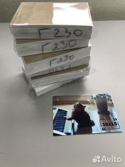 Фотобумага глянцевая плотная 10х15см А6 230гр