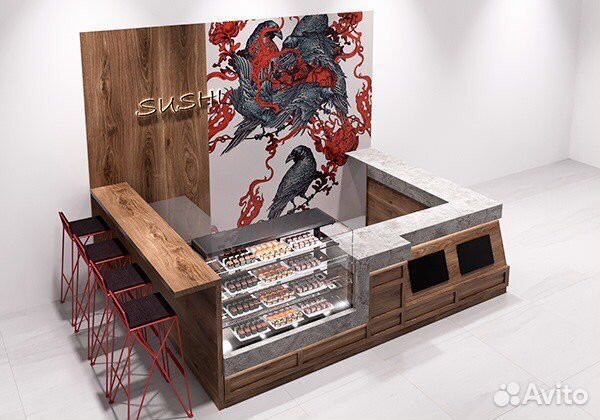 Островки кофе, Торговый островок в ТЦ, Стойка кофе