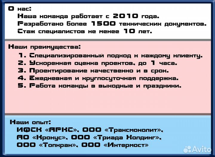 Разработка ппр, тк, пос, под. От 1 дня. Договор