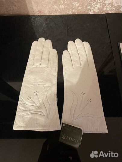 Перчатки кожаные