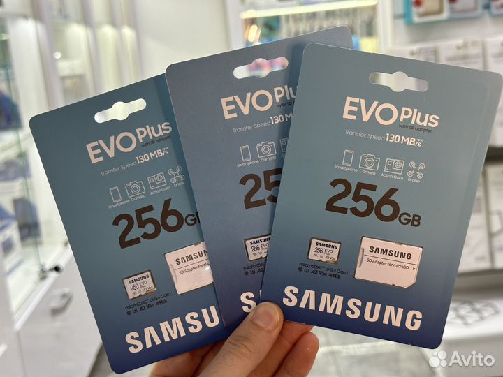 Оригинальная флеш карта Samsung microsd 256Gb Evo