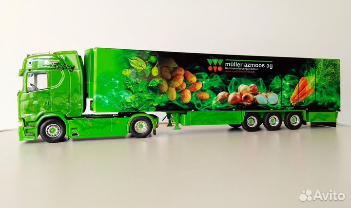 1/50 Scania Muller Azmoos рефрижератор Tekno