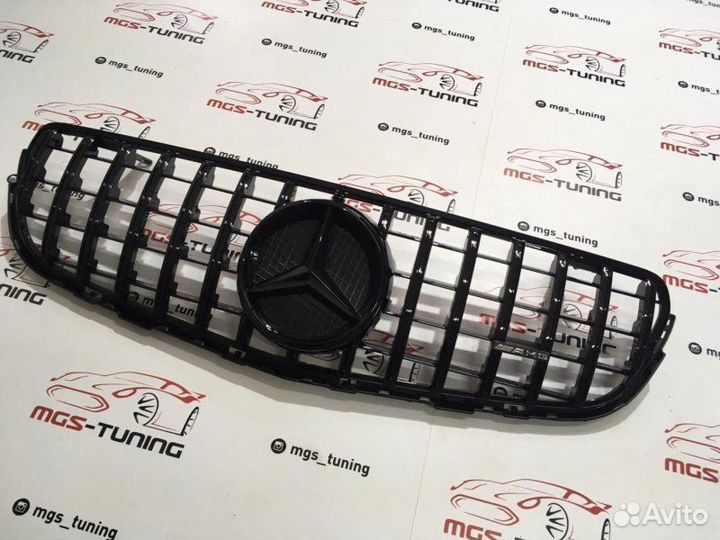 Решетка Mercedes GLC/Coupe GT AMG X253 Без камеры