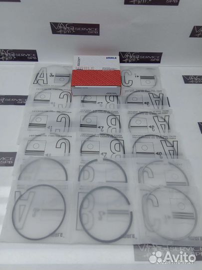 К-кт колец на 6 поршней VW VAG 3.0 TDI CJM CRC CCW