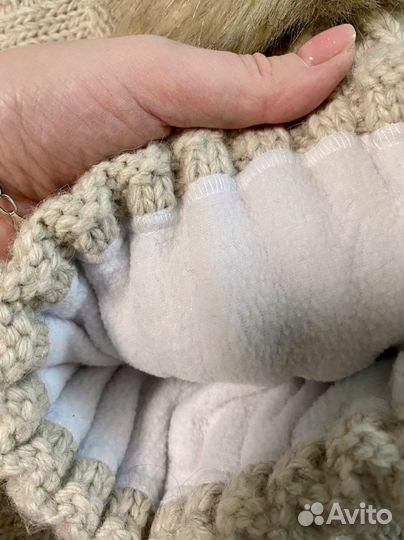 Комплект шапка и снуд женский