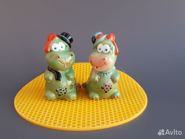 Солонка и перечница керамика Дракончики