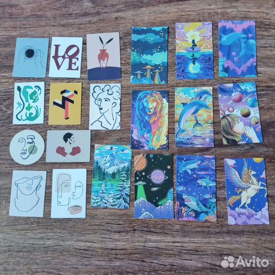Наклейки разные