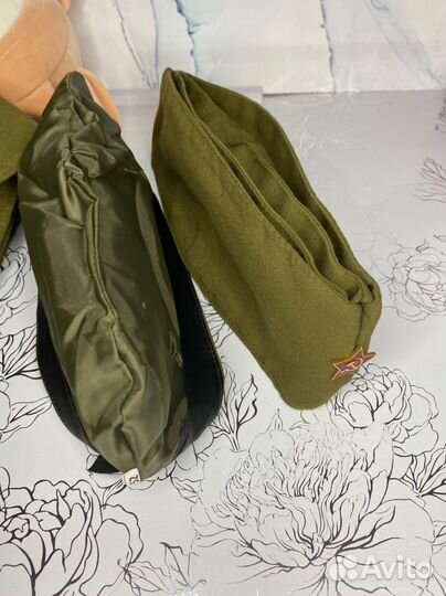 Пилотка с подкладкой с звездой