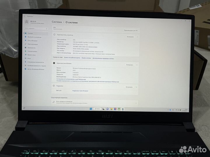 Игровой Ноутбук MSI GL76 12UCK-051RU новый