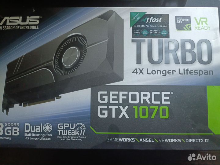 Видеокарта GTX 1070 8gb