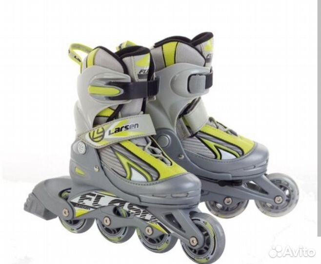 Роликовые коньки larsen ролики раздвижные 26-29